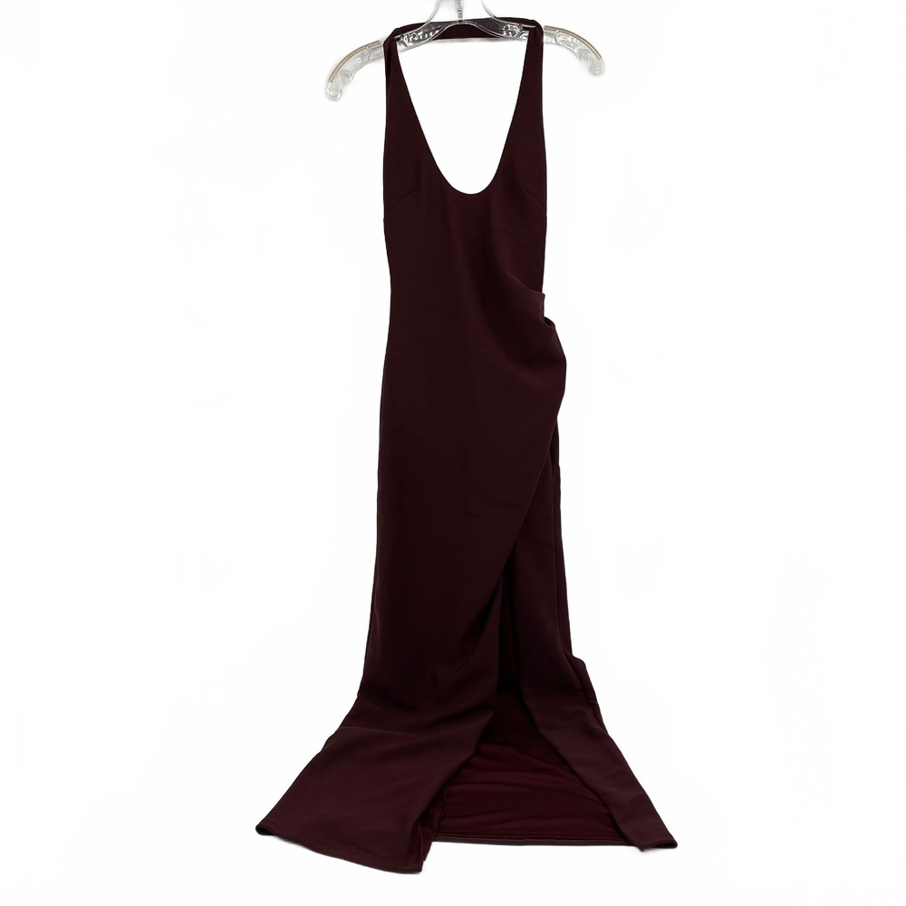 Showpo Red Halter Maxi Dress | Women’s Size 6 Regular